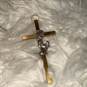 Gold and Silver Cross wall hanging